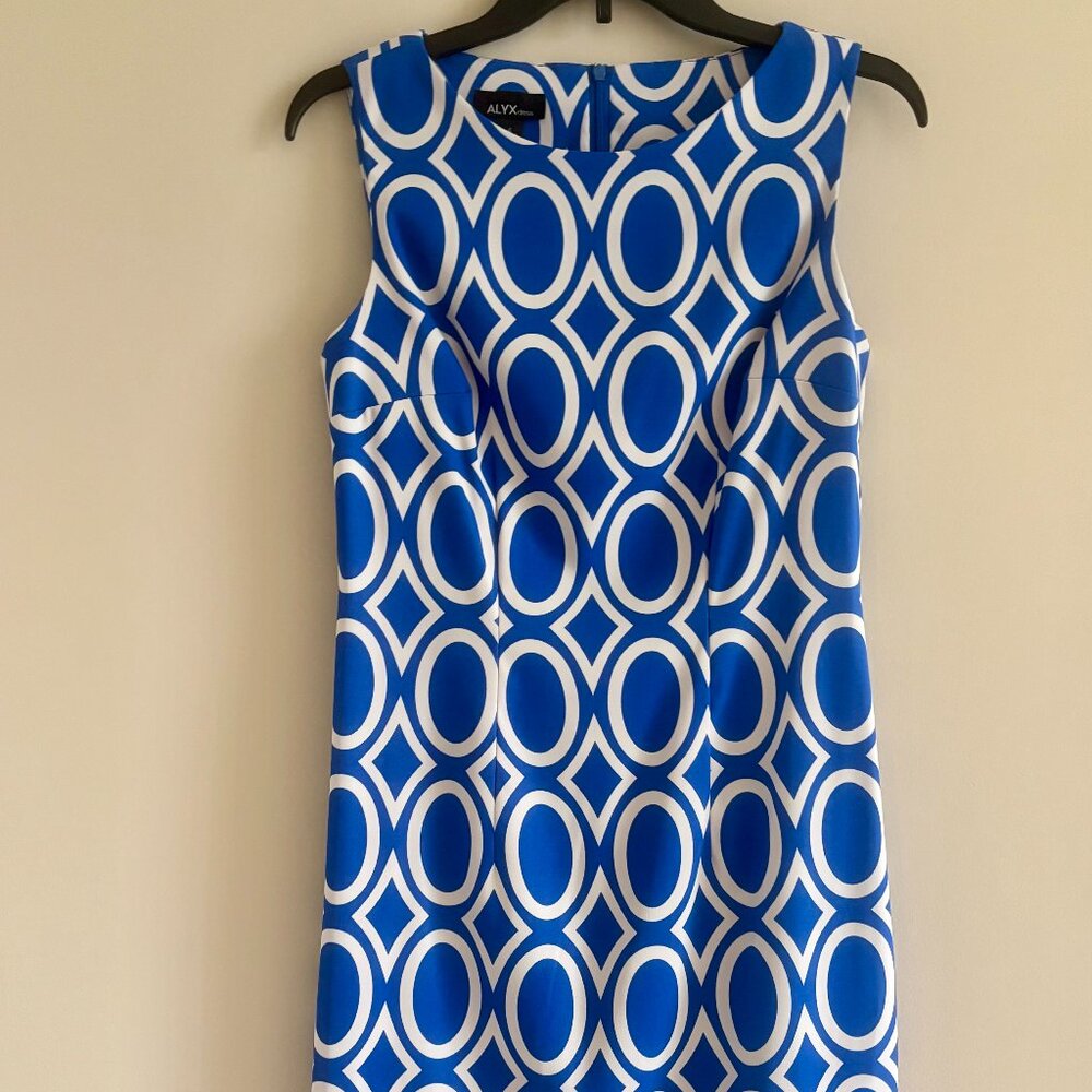 Alyx dress royal blue/white Size 4